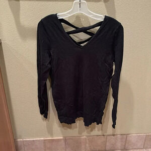 Love and Ellie woman's black long sweater